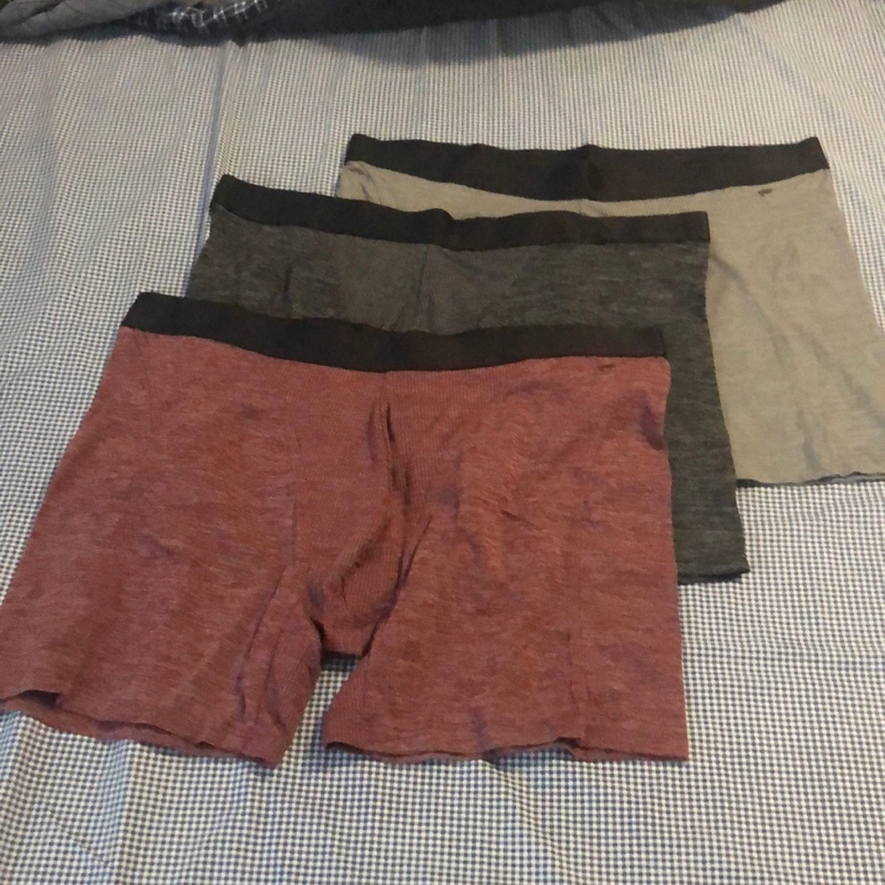 3 pack fabletics NEW boxer briefs XXL 5” inseam
